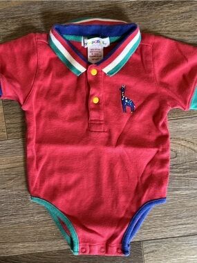 Vintage Gymboree Raindbow 90’s tag One-Piece Color Block
